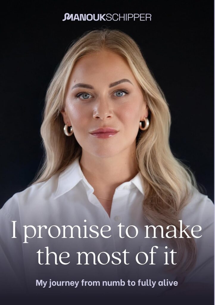 Cover of the book I promise to make the most of it, my journey from numbing out to truly living, by Manouk Schipper